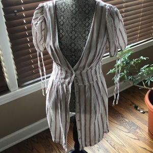 Tunic length blouse